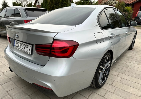 BMW Seria 3 cena 74000 przebieg: 167000, rok produkcji 2017 z Szczecin małe 781
